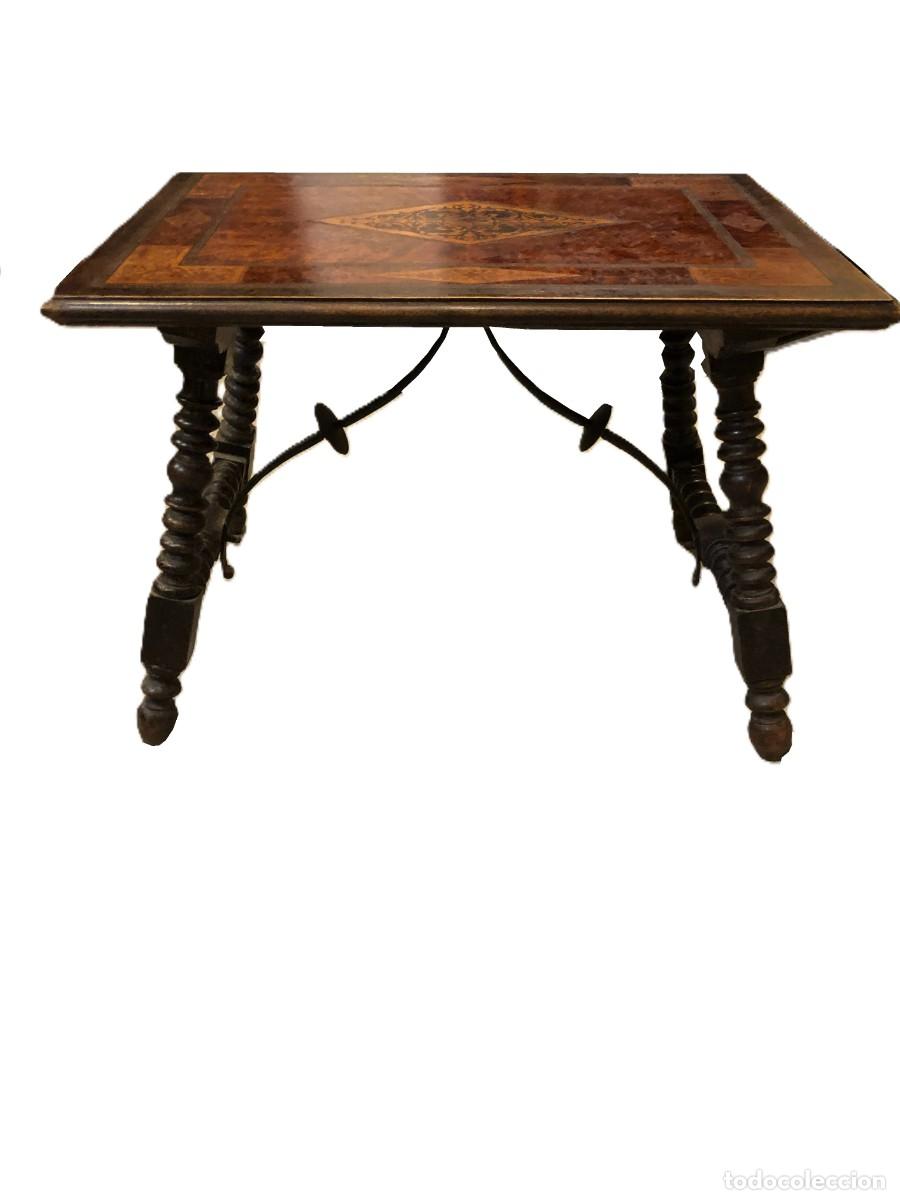 Antig&uuml;edades: mesa de bargue&ntilde;o, peque&ntilde;o formato - Foto 5