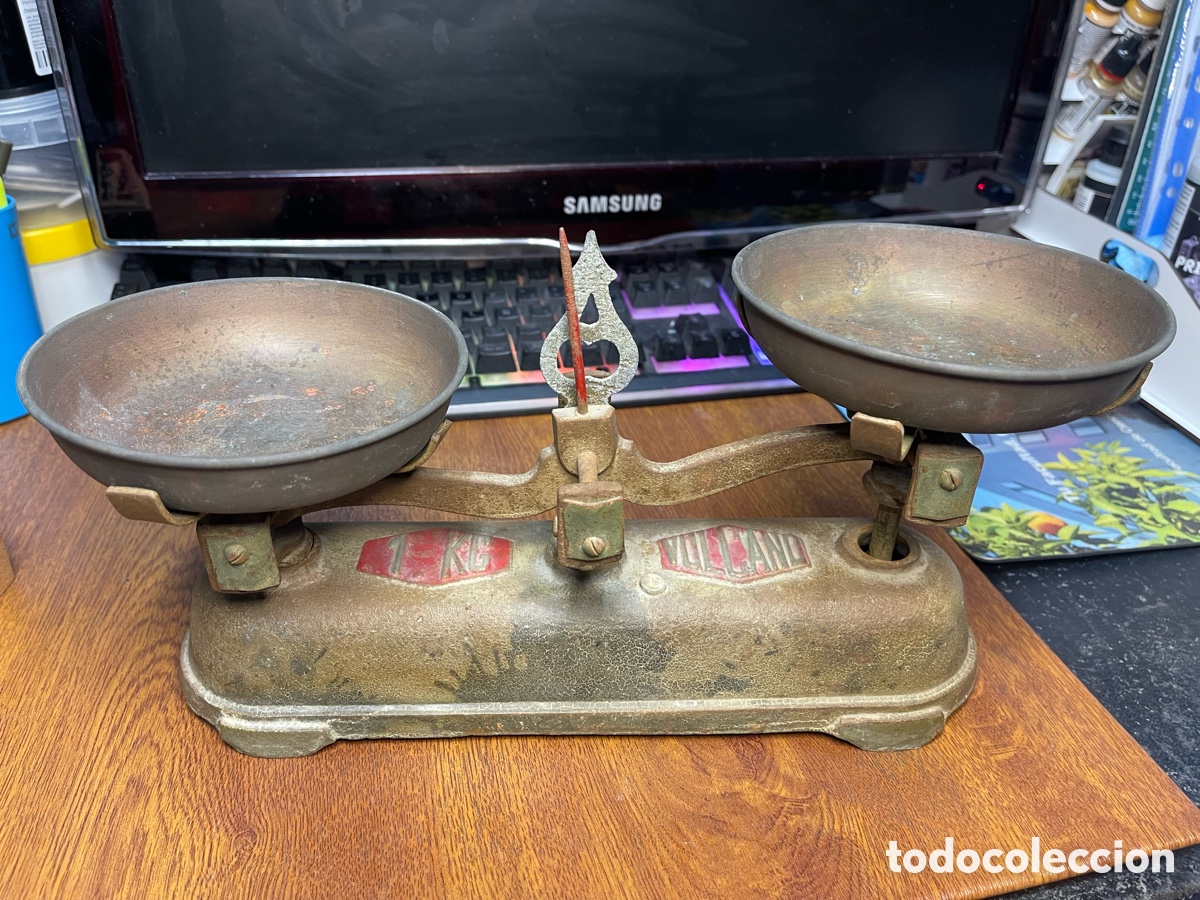 Antig&uuml;edades: BALANZA CON PESAS VULCANO - Foto 3