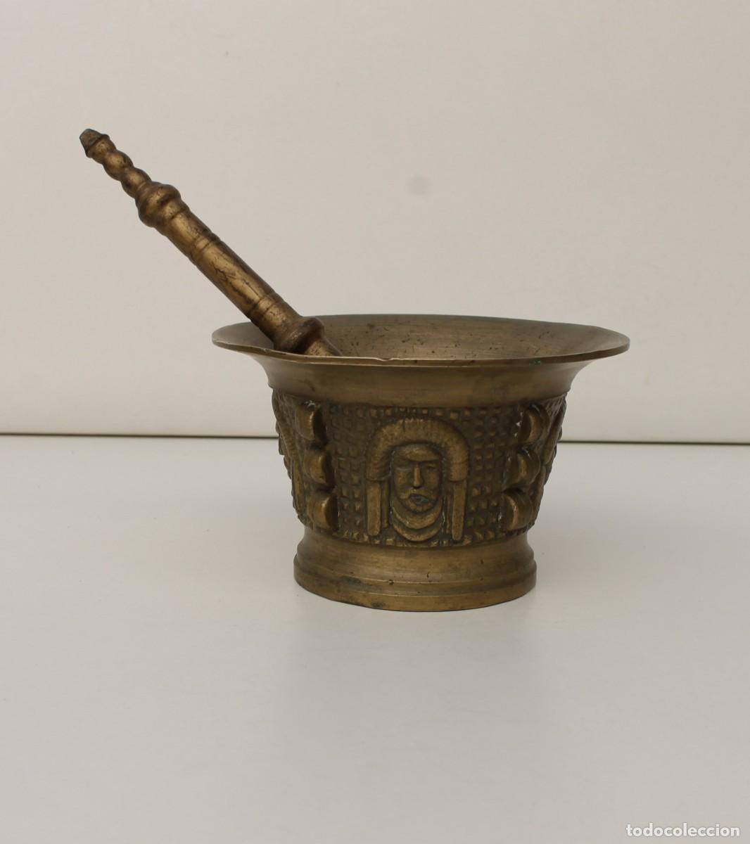 Antig&uuml;edades: ANTIGUO ALMIREZ MORTERO DE BRONCE . 900G - Foto 1