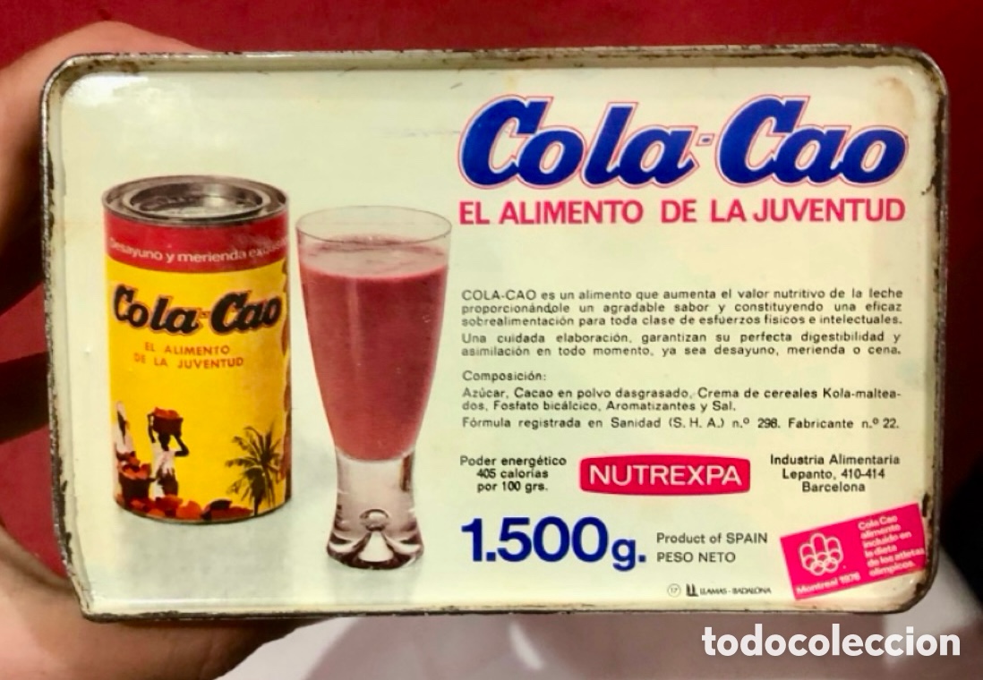 Antig&uuml;edades: ANTIGUA CAJA DE COLA CAO - Foto 3