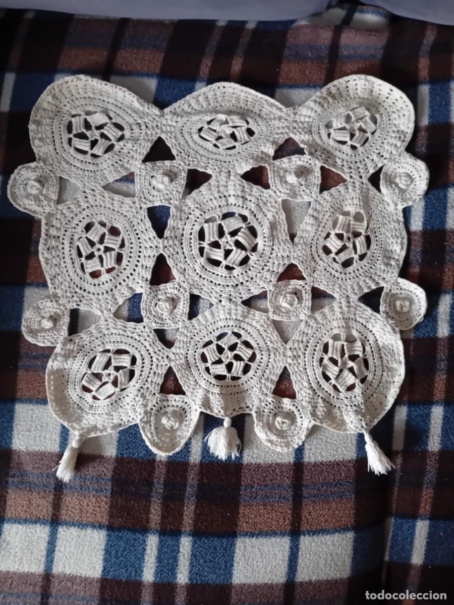 Antig&uuml;edades: Tapete de ganchillo antiguo blanco - Foto 1