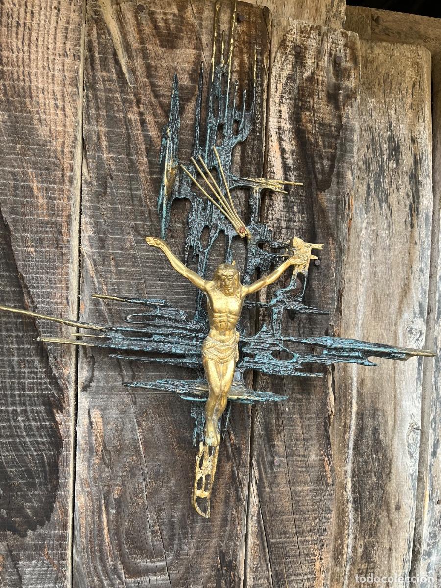 Antig&uuml;edades: Cristo de bronce, a&ntilde;o 70-80 - Foto 1