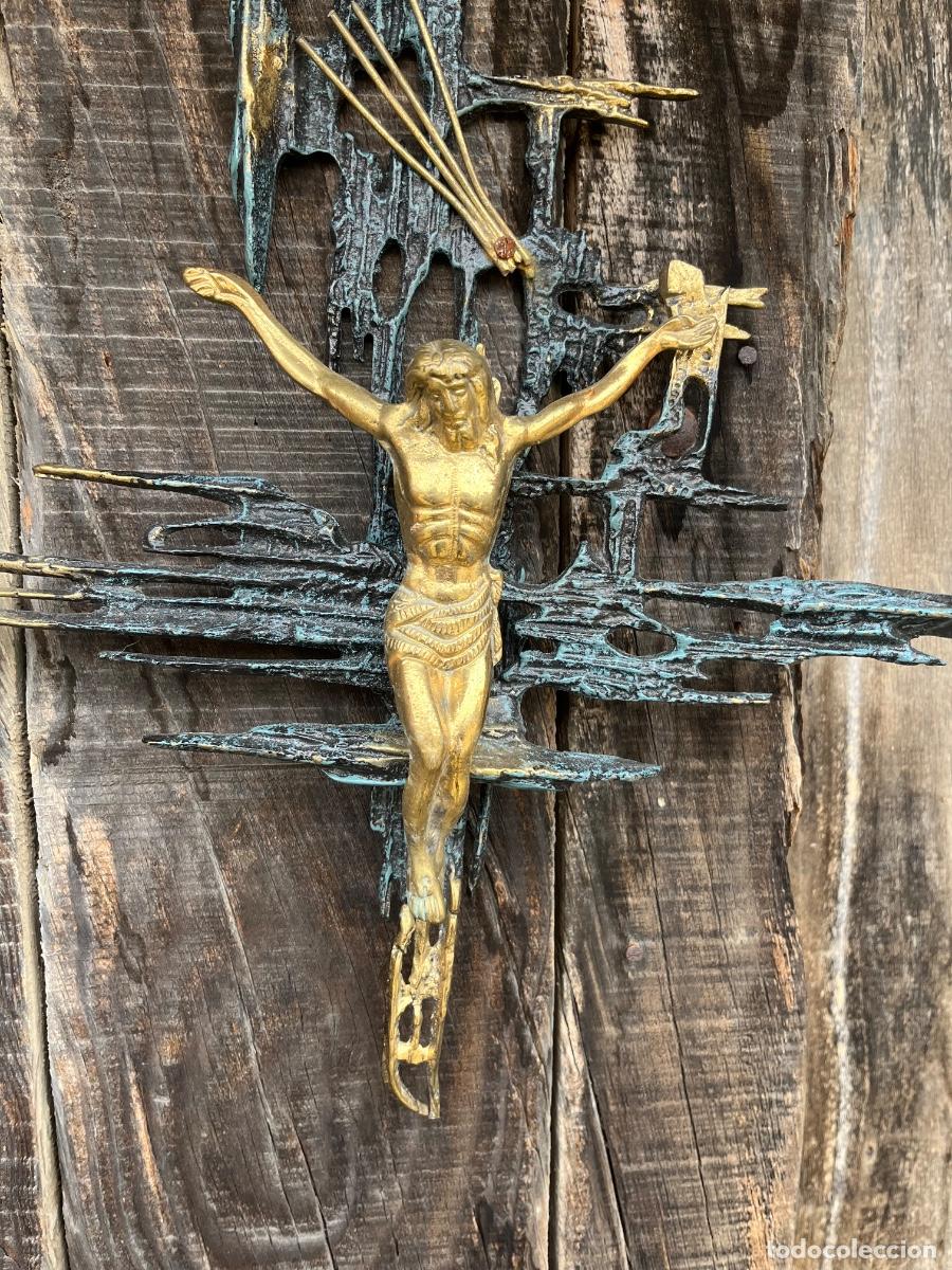 Antig&uuml;edades: Cristo de bronce, a&ntilde;o 70-80 - Foto 4