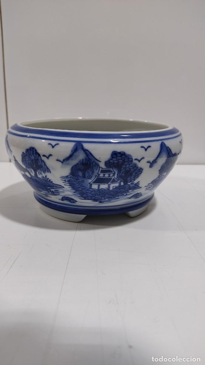 Antig&uuml;edades: 487 MACETERO DE PORCELANA CHINA - Foto 1