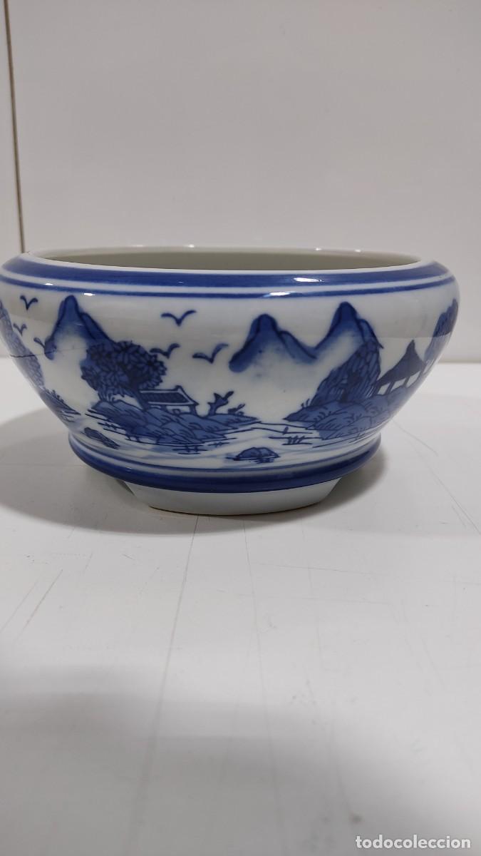 Antig&uuml;edades: 487 MACETERO DE PORCELANA CHINA - Foto 2