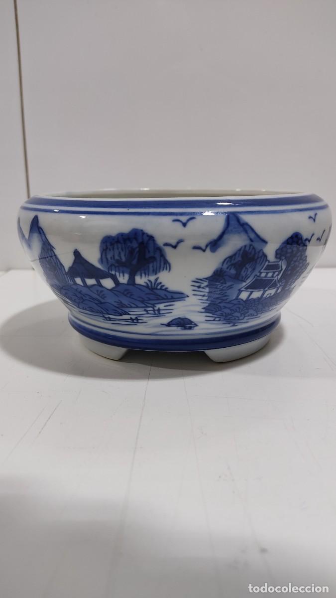 Antig&uuml;edades: 487 MACETERO DE PORCELANA CHINA - Foto 3