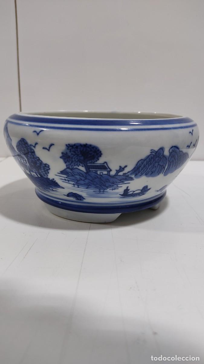 Antig&uuml;edades: 487 MACETERO DE PORCELANA CHINA - Foto 4