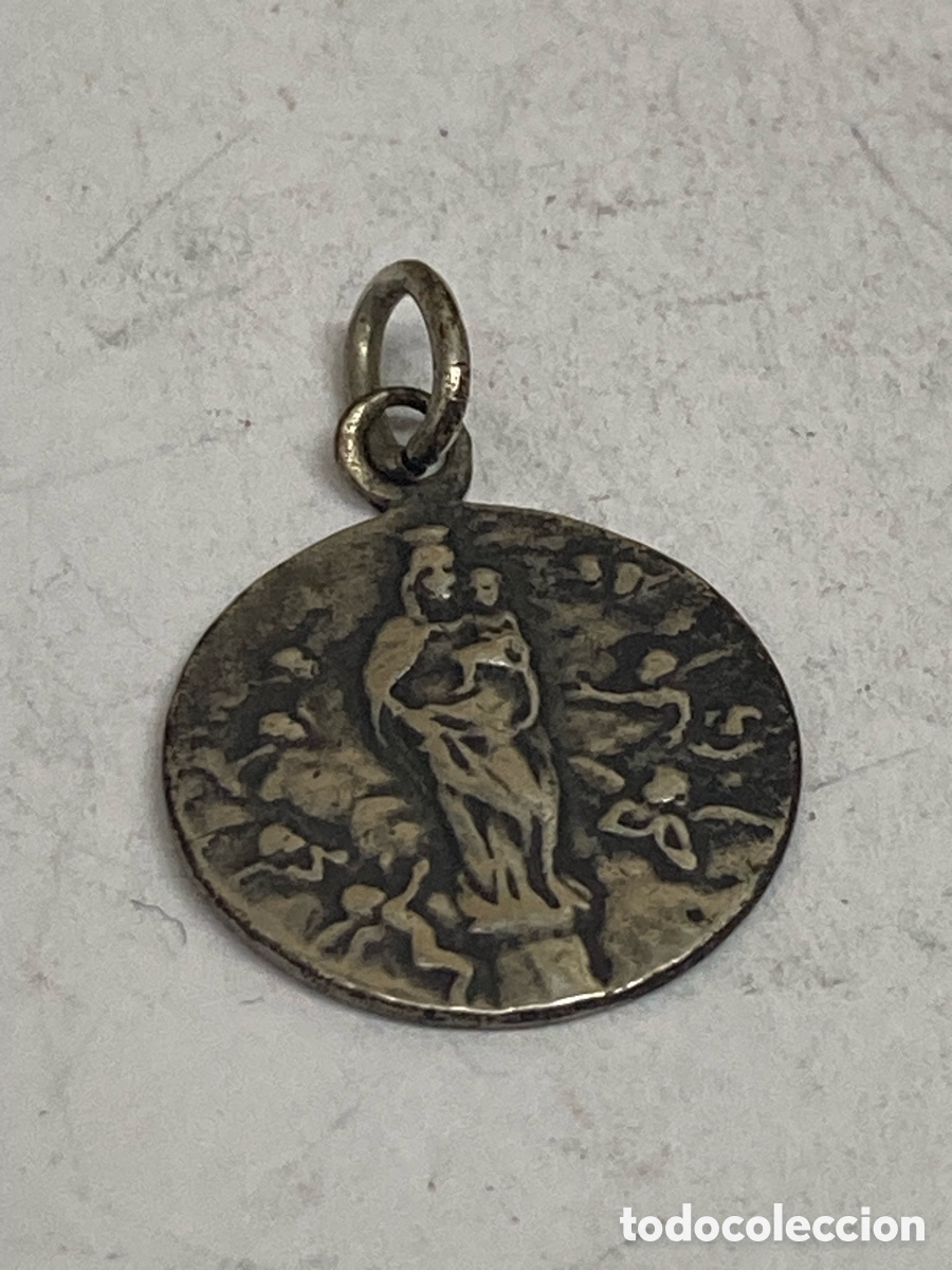 Antig&uuml;edades: Medalla de plata religiosa C371 - Foto 1