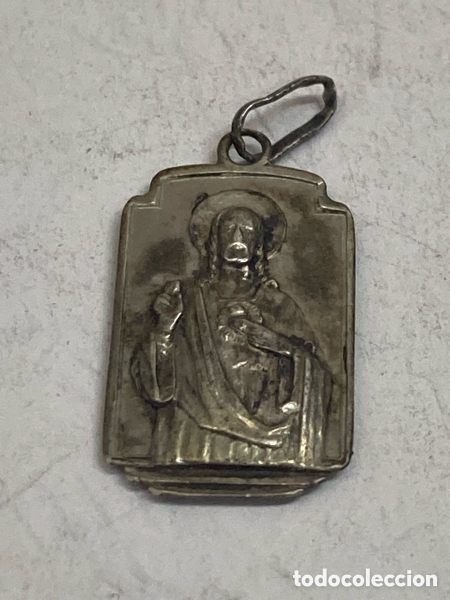 Antig&uuml;edades: Medalla de plata religiosa S371 - Foto 1