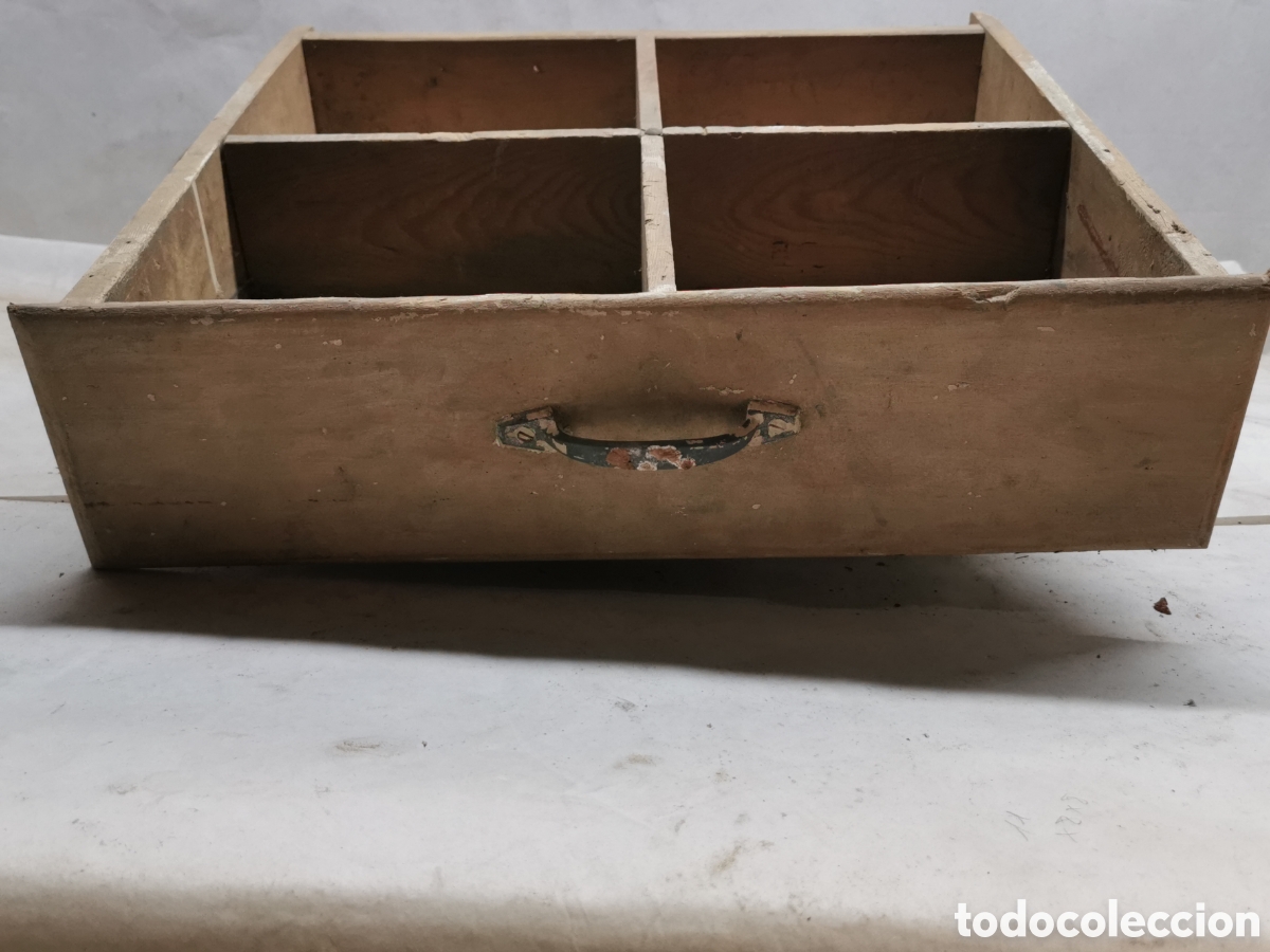 Antig&uuml;edades: Caj&oacute;n mesa madera con separaci&oacute;n - Foto 2