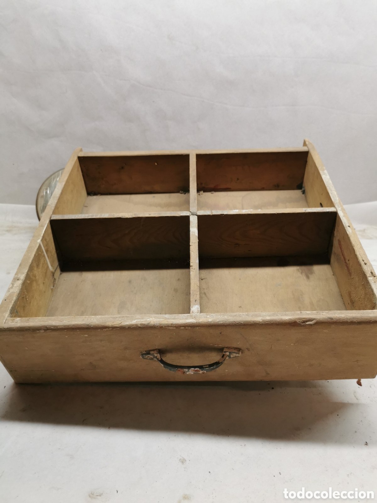 Antig&uuml;edades: Caj&oacute;n mesa madera con separaci&oacute;n - Foto 1