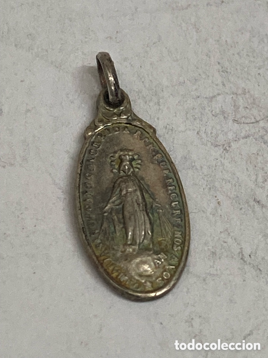 Antig&uuml;edades: Medalla de plata religiosa C371 - Foto 1