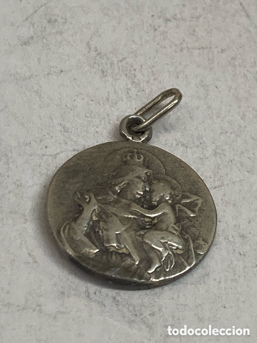 Antig&uuml;edades: Medalla de plata religiosa C371 - Foto 2