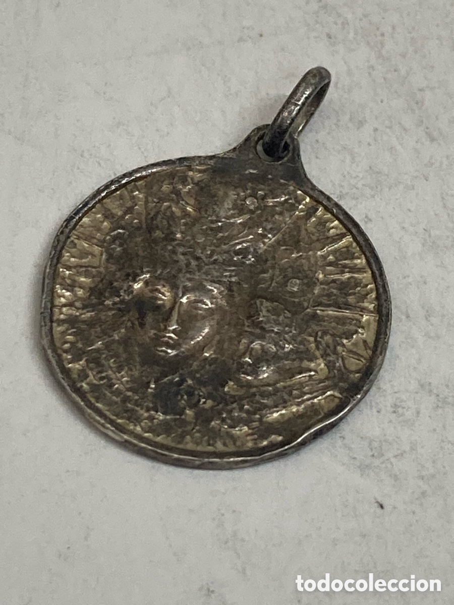 Antig&uuml;edades: Medalla de plata religiosa C369 - Foto 2