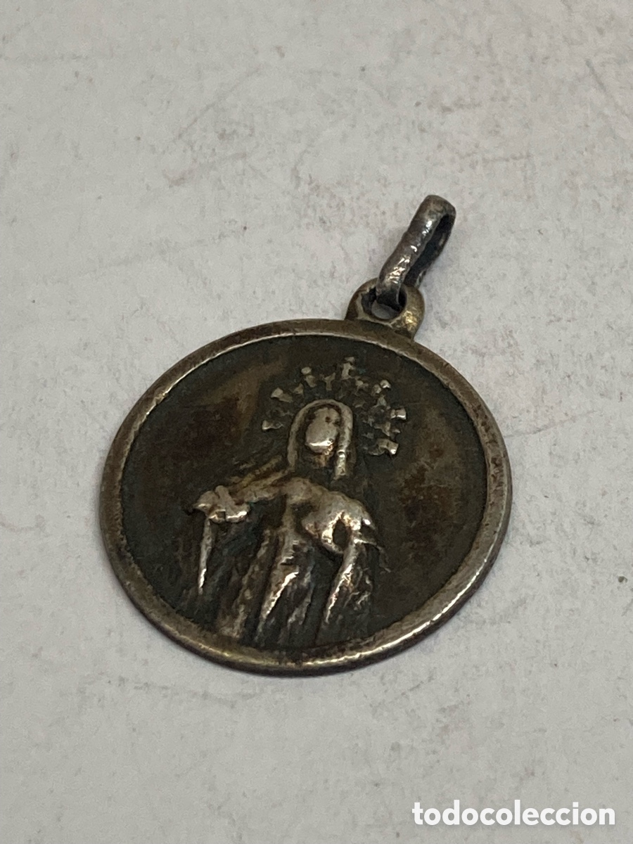 Antig&uuml;edades: Medalla de plata religiosa C372 - Foto 1