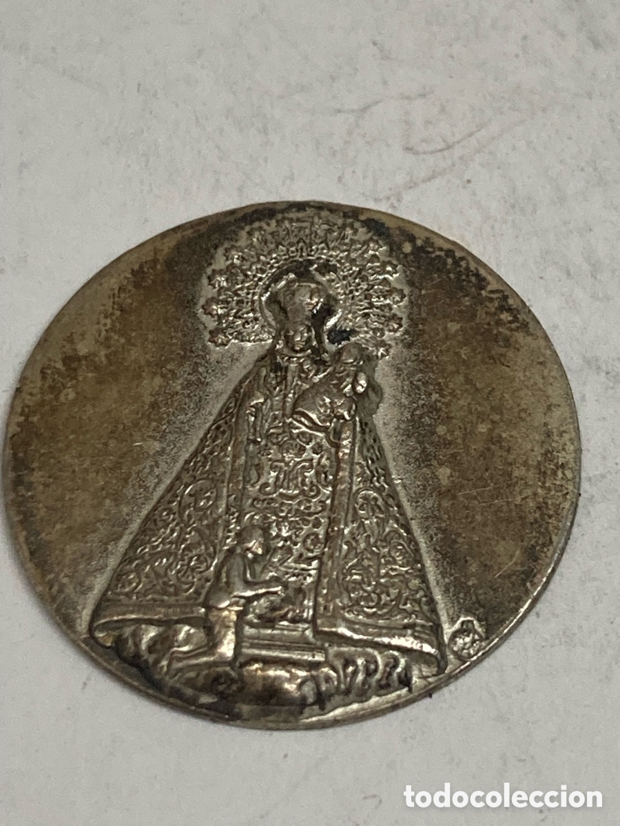 Antig&uuml;edades: Medalla de metal religiosa C372 - Foto 1