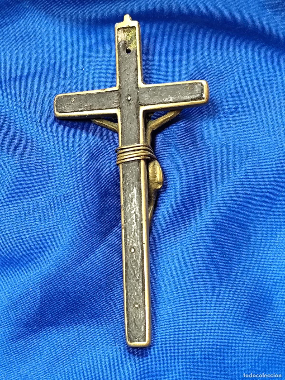 Antig&uuml;edades: CRUCIFIJO EN BRONCE 10 CM - Foto 4
