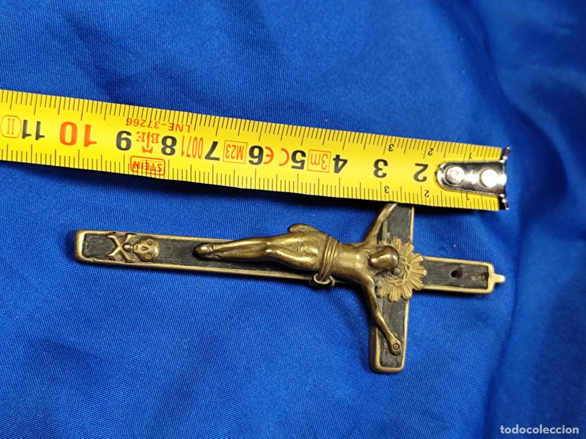 Antig&uuml;edades: CRUCIFIJO EN BRONCE 10 CM - Foto 7