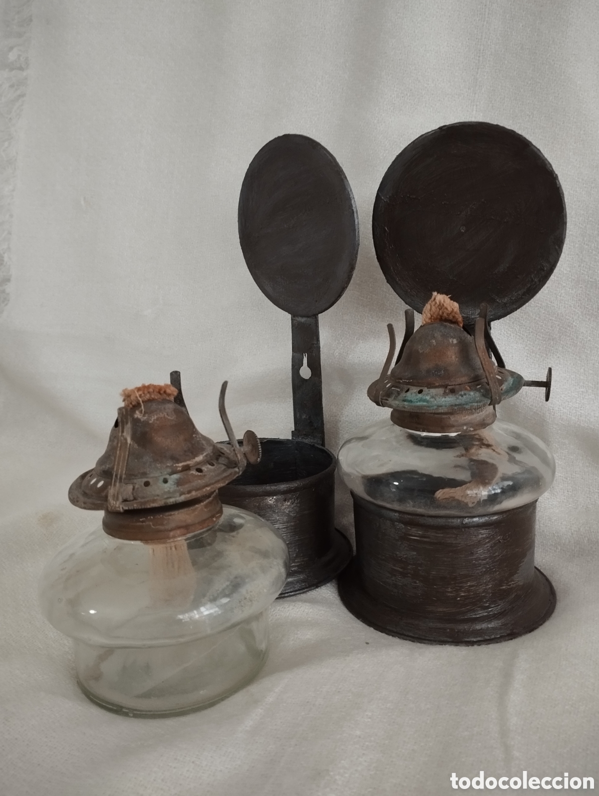 Antig&uuml;edades: Dos Antiguos Faroles de mecha. - Foto 7