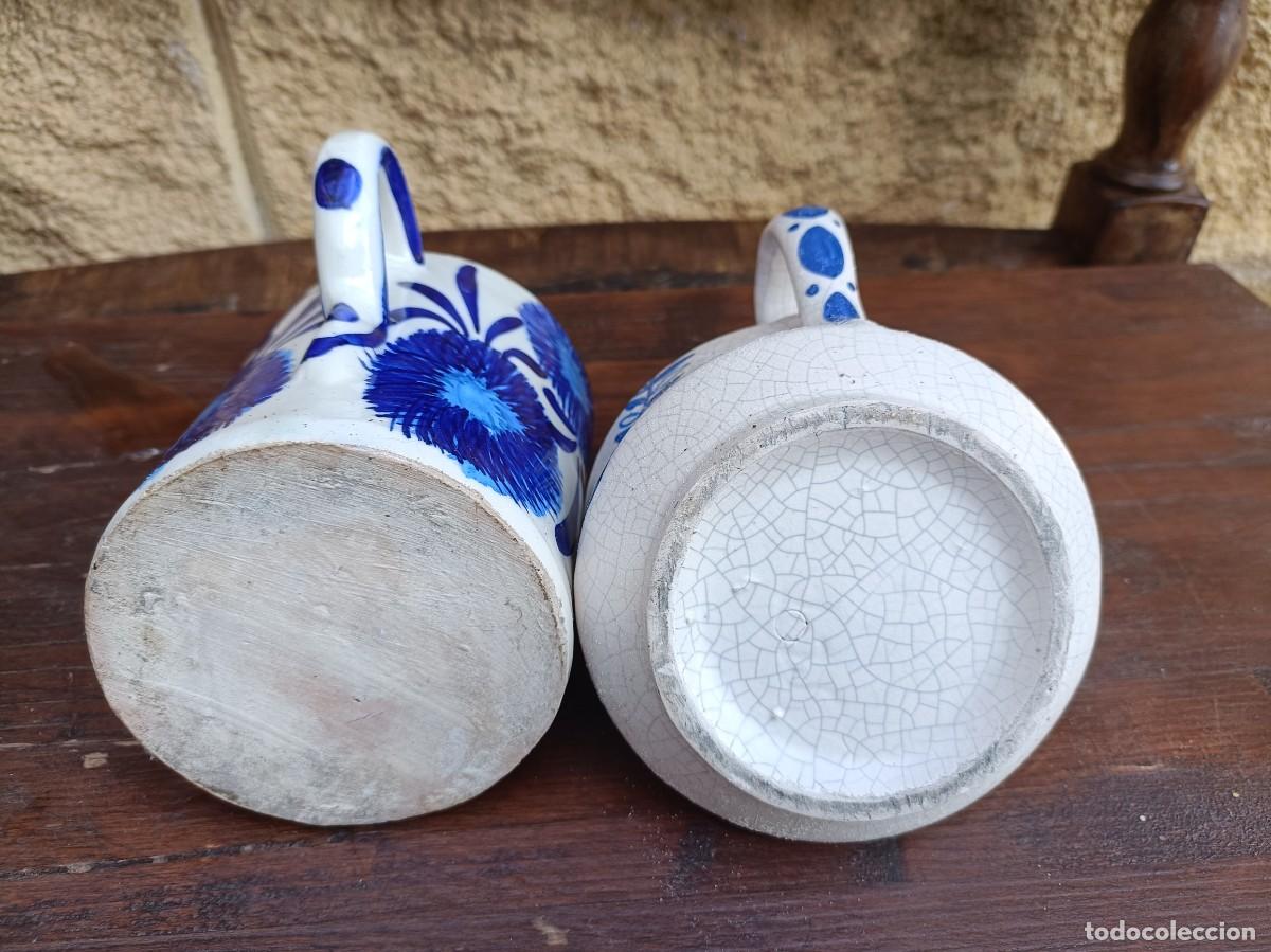 Antig&uuml;edades: Dos portavelas ceramica - Foto 5
