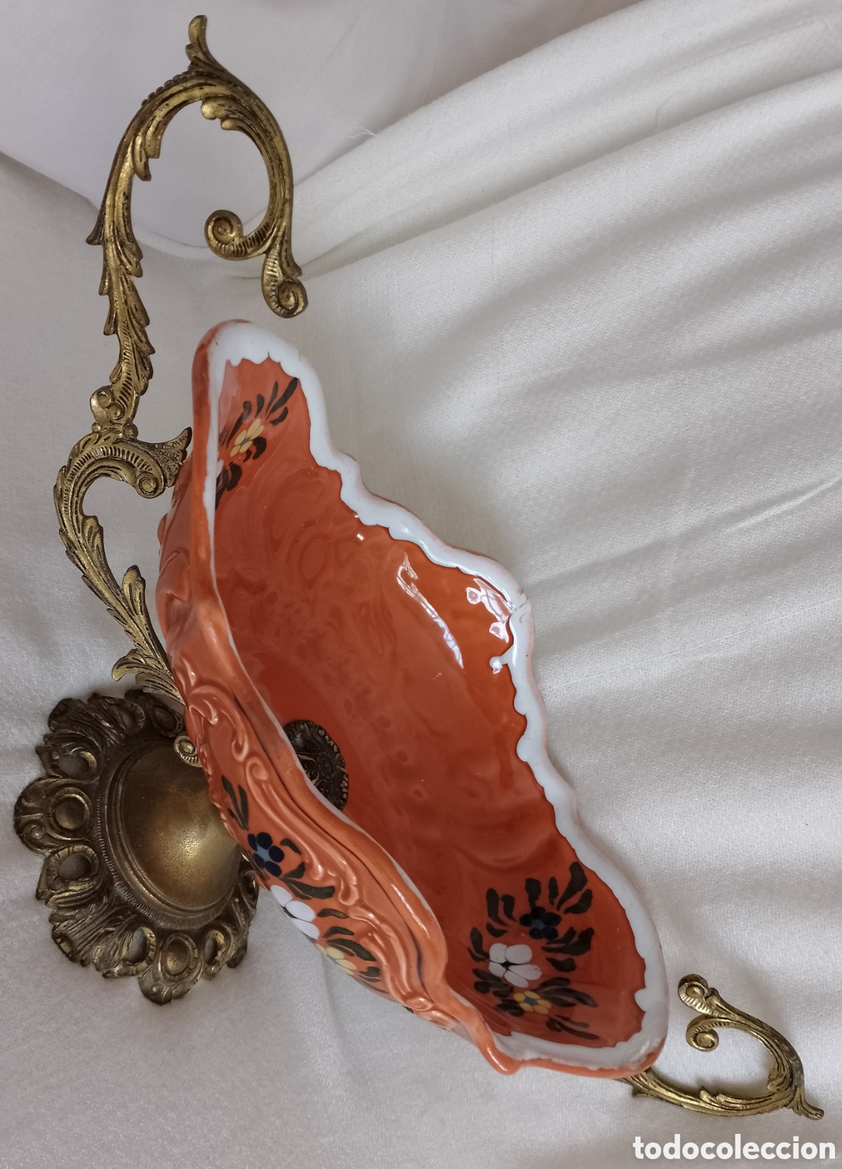 Antig&uuml;edades: Centro Mesa Porcelana y bronce. - Foto 12