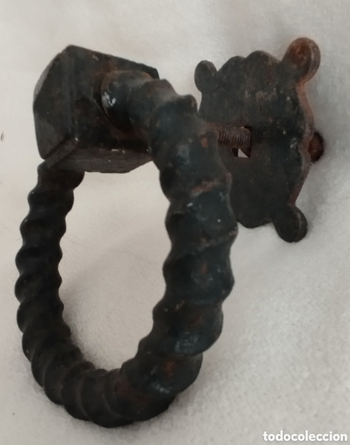Antig&uuml;edades: Antiguo Llamador y Pomo Bronce. - Foto 7