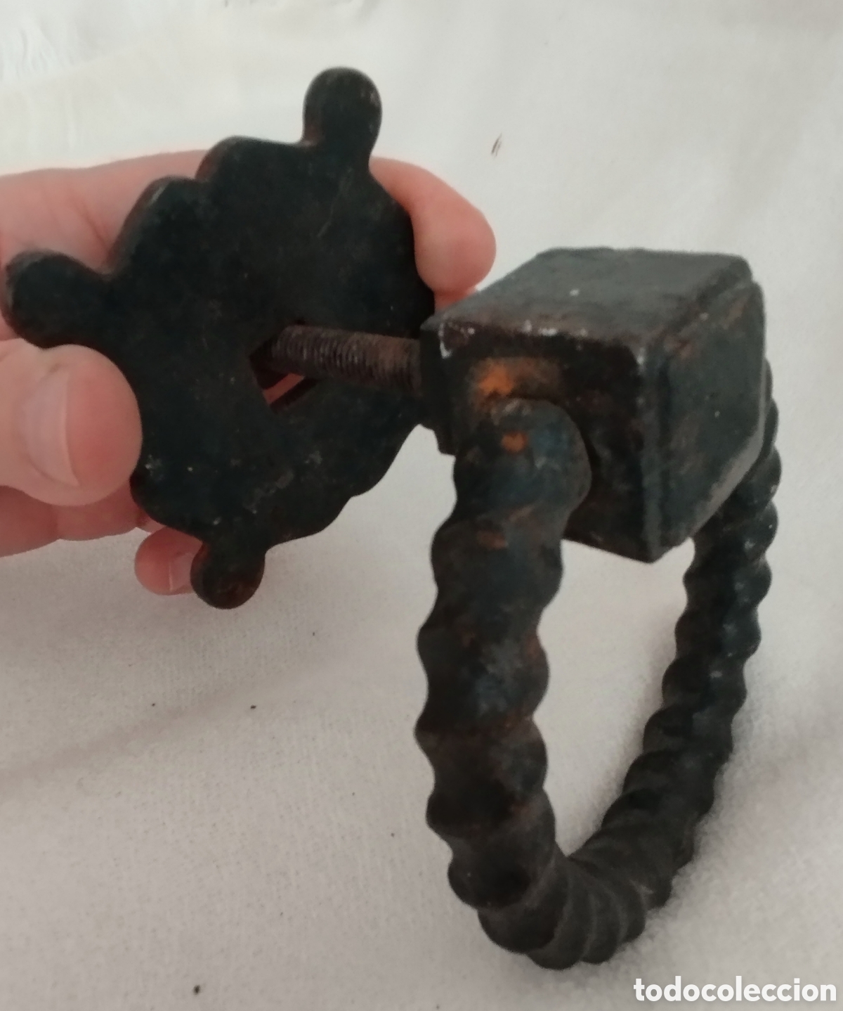 Antig&uuml;edades: Antiguo Llamador y Pomo Bronce. - Foto 10
