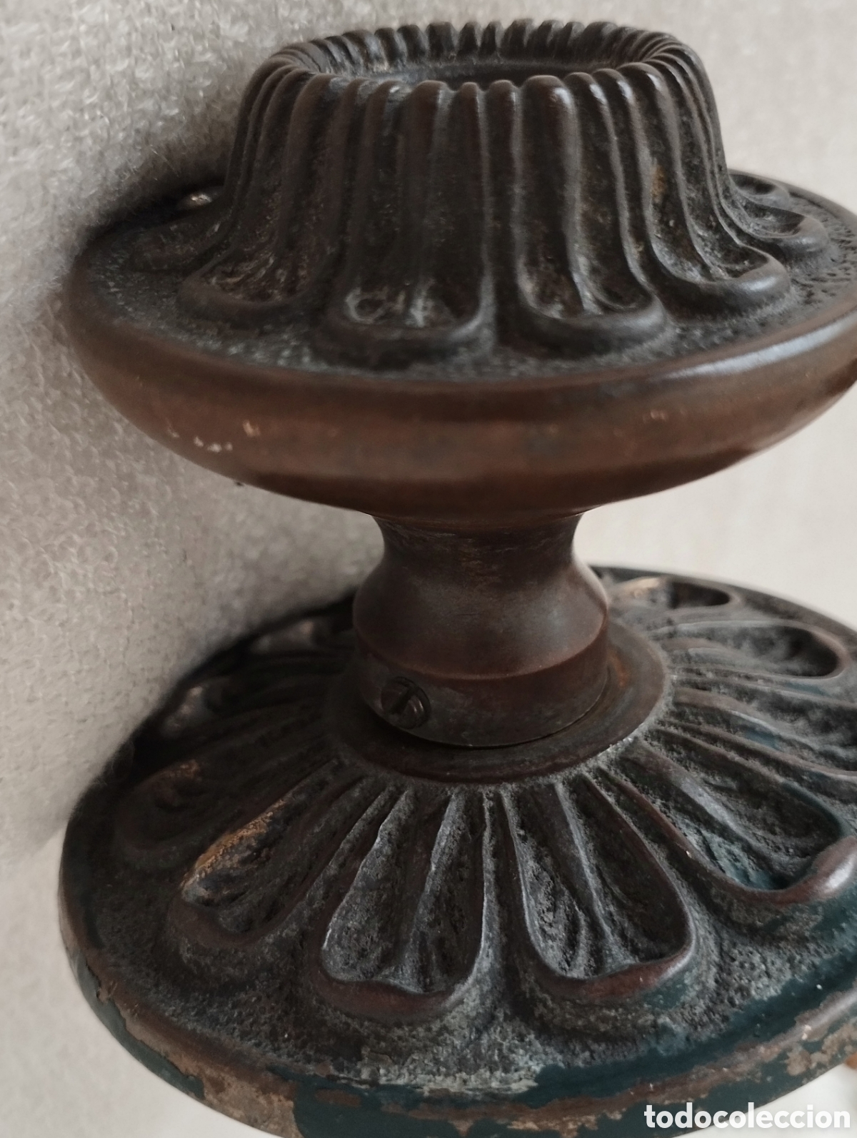 Antig&uuml;edades: Antiguo Llamador y Pomo Bronce. - Foto 15
