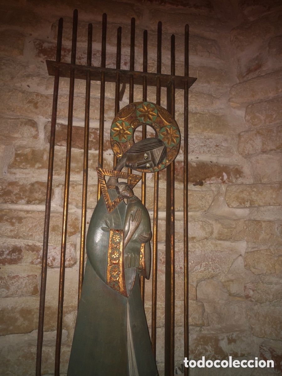 Antig&uuml;edades: Virgen antigua madera gran tama&ntilde;o - Foto 1