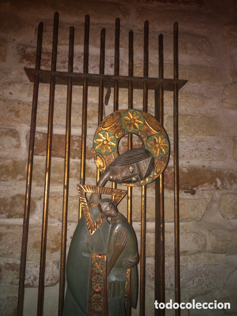 Antig&uuml;edades: Virgen antigua madera gran tama&ntilde;o - Foto 4