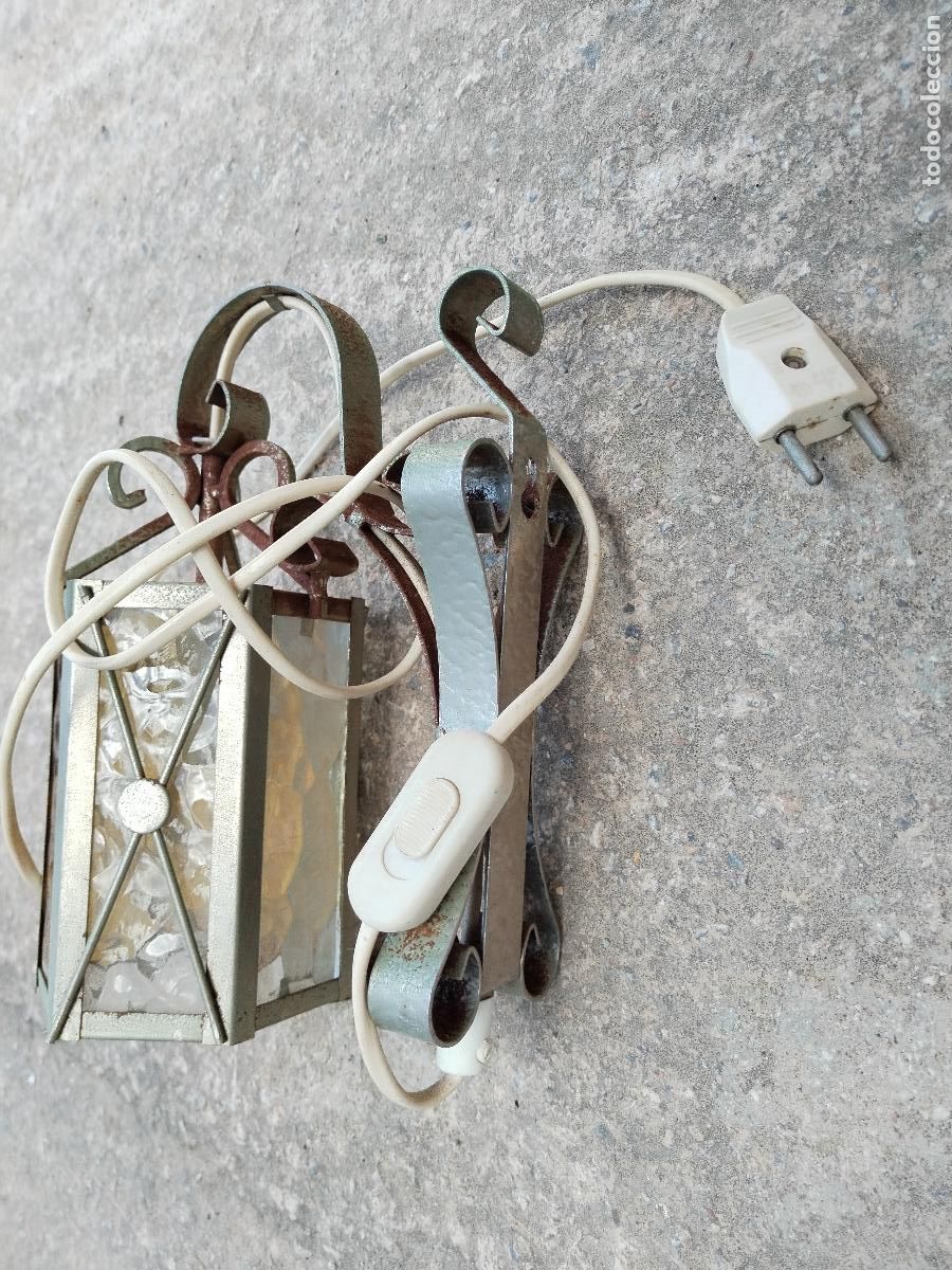 Antig&uuml;edades: aplique farol vintage - Foto 3