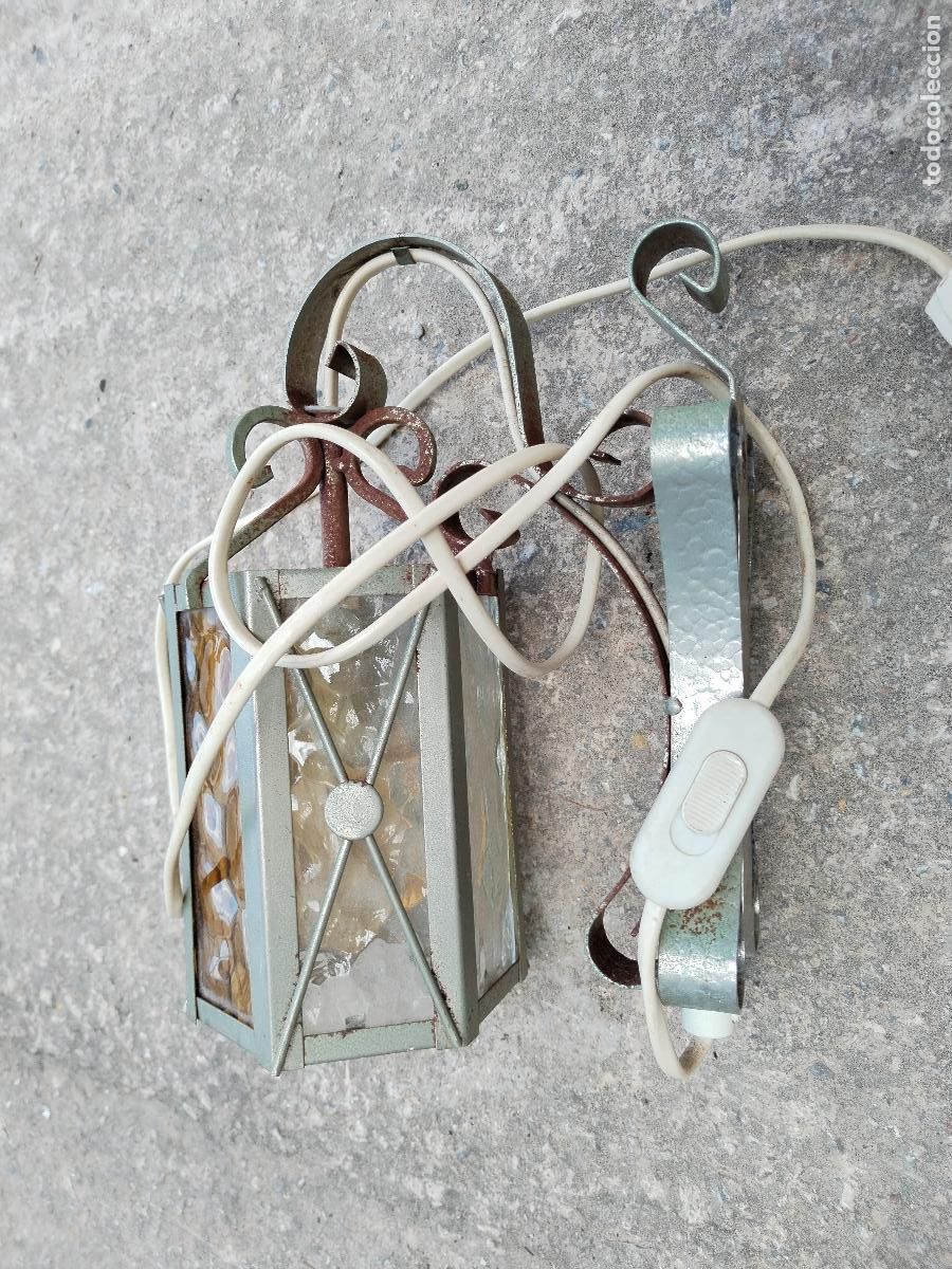 Antig&uuml;edades: aplique farol vintage - Foto 4