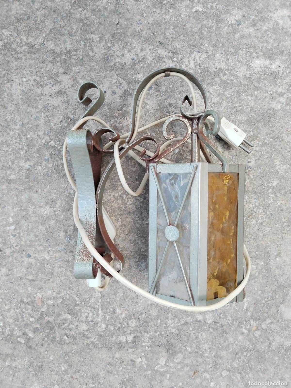 Antig&uuml;edades: aplique farol vintage - Foto 1