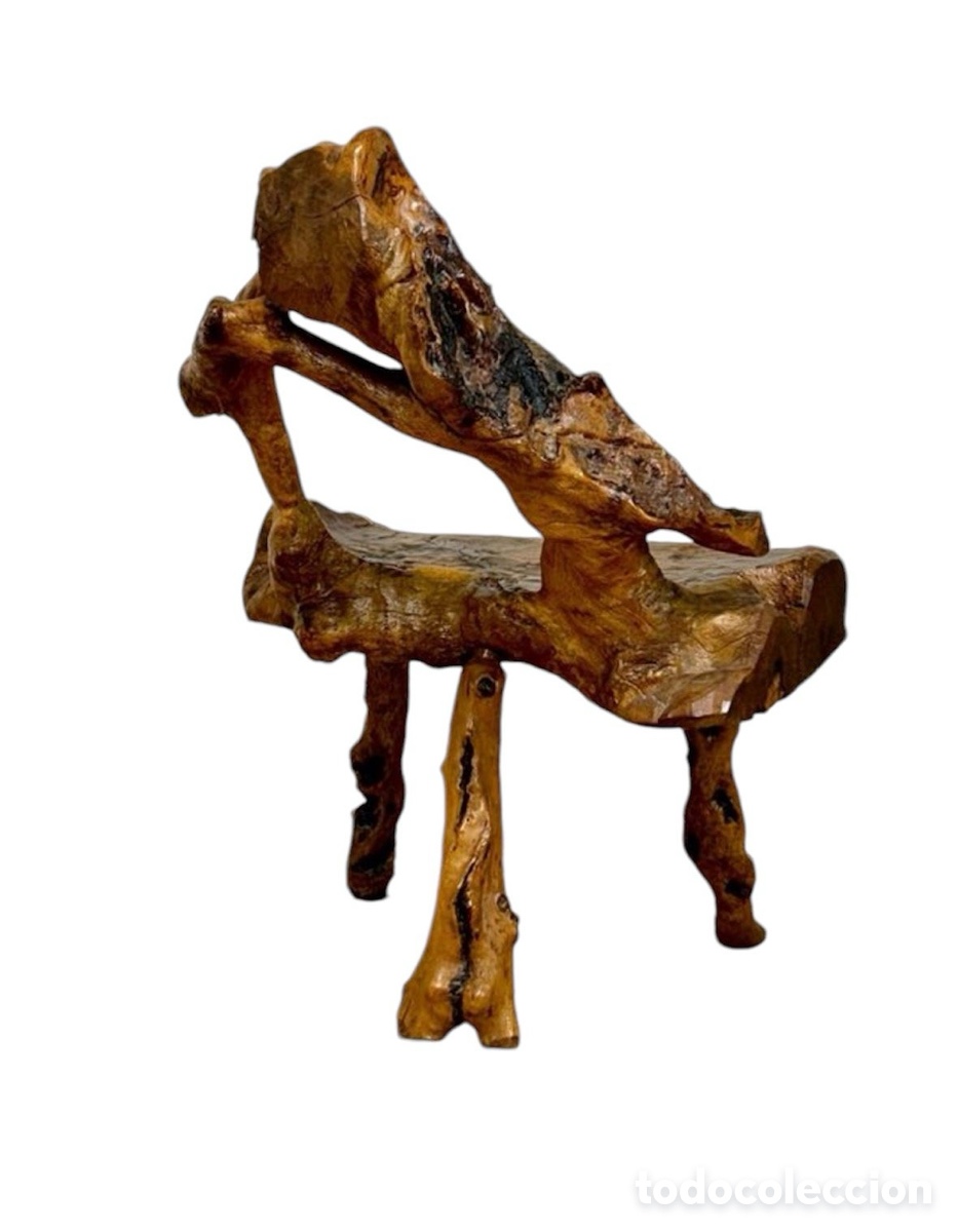 Antig&uuml;edades: Silla r&uacute;stica artesanal Circa 1.950. - Foto 3