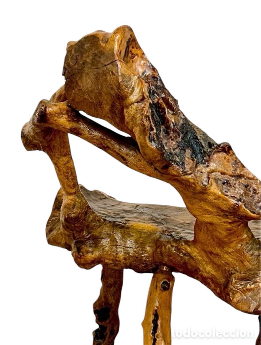 Antig&uuml;edades: Silla r&uacute;stica artesanal Circa 1.950. - Foto 4