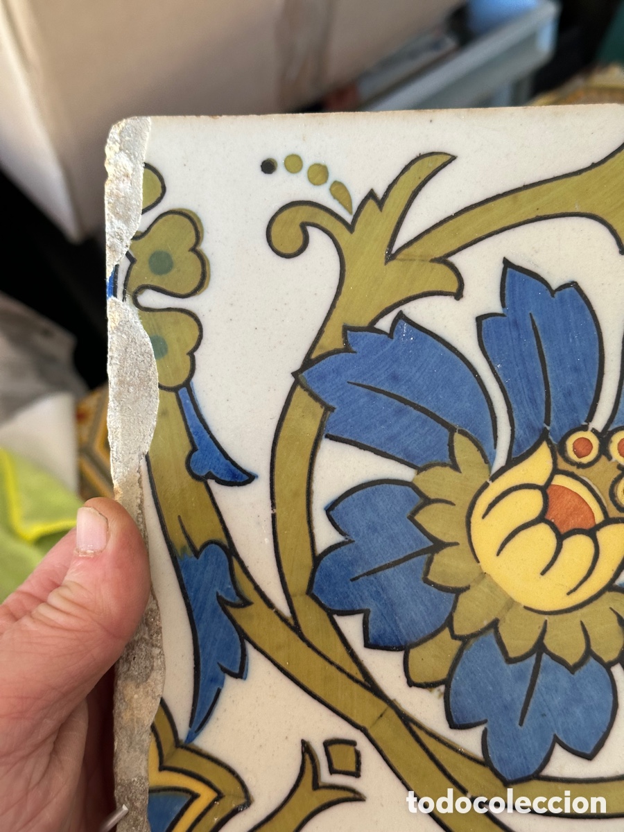 Antig&uuml;edades: Bonito azulejo antiguo - Foto 2