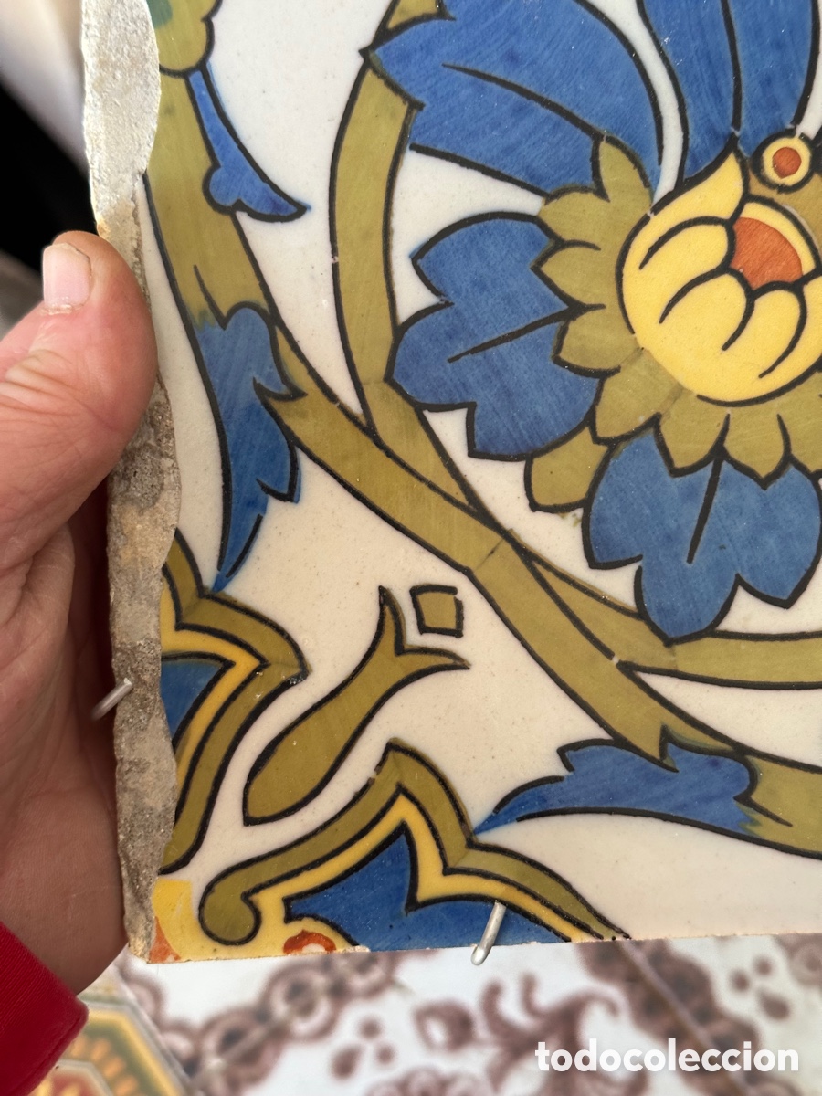 Antig&uuml;edades: Bonito azulejo antiguo - Foto 3