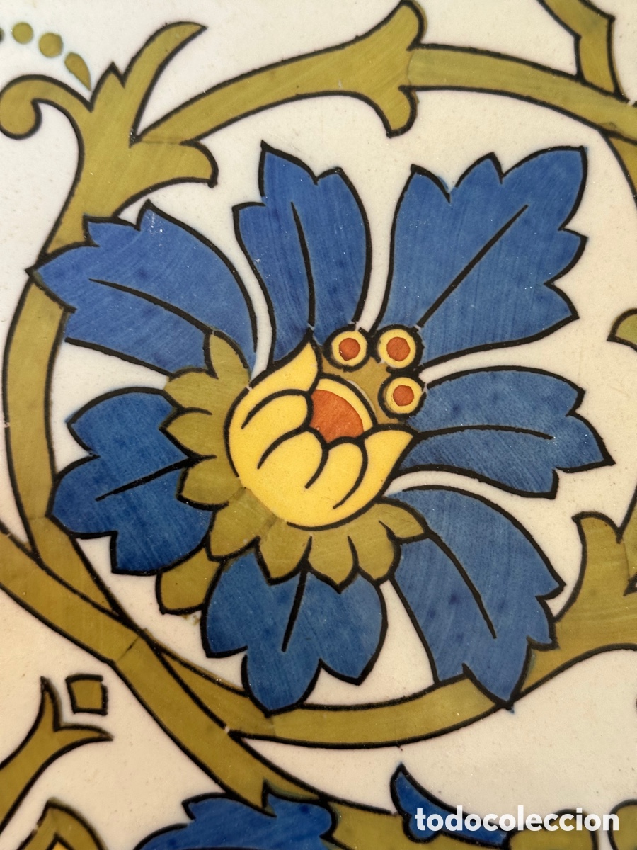 Antig&uuml;edades: Bonito azulejo antiguo - Foto 4
