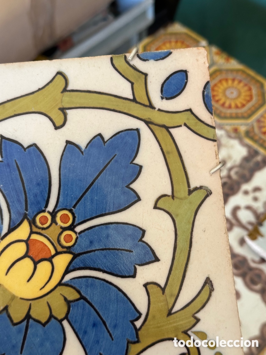 Antig&uuml;edades: Bonito azulejo antiguo - Foto 5