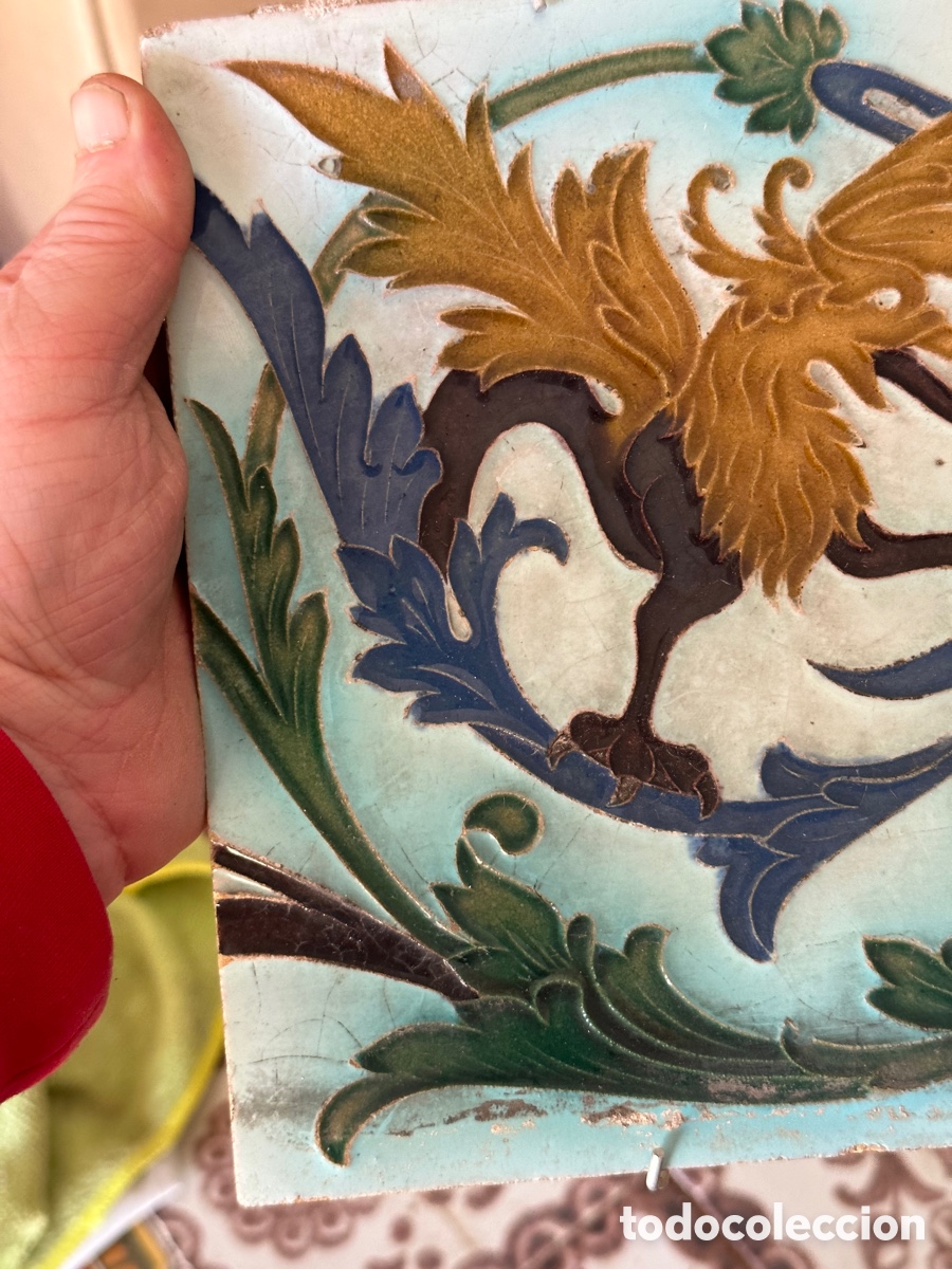 Antig&uuml;edades: Bonito azulejo antiguo - Foto 2