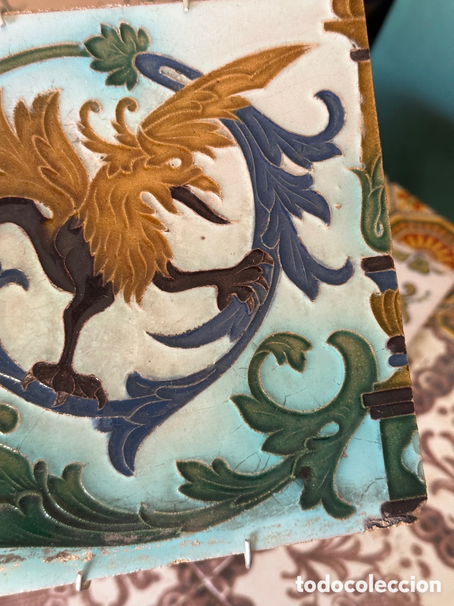 Antig&uuml;edades: Bonito azulejo antiguo - Foto 3