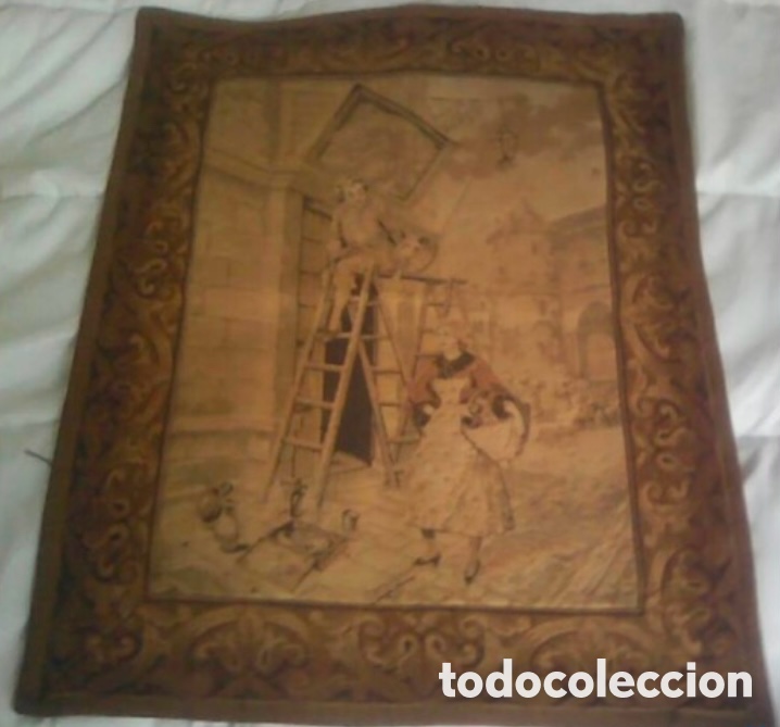 Antig&uuml;edades: Tapiz antiguo Franc&eacute;s - Foto 2