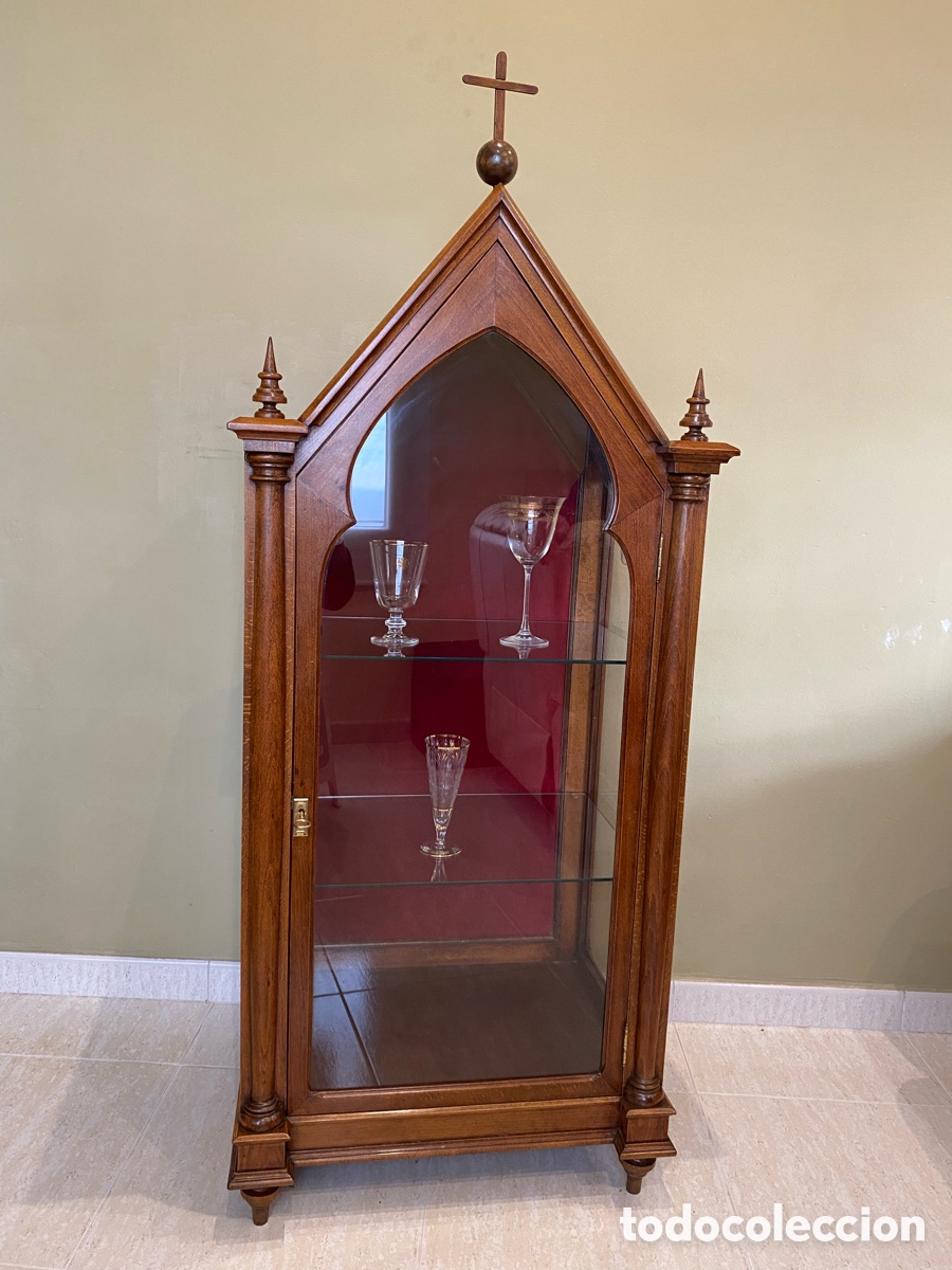 Antig&uuml;edades: Capilla vitrina antigua - Foto 2