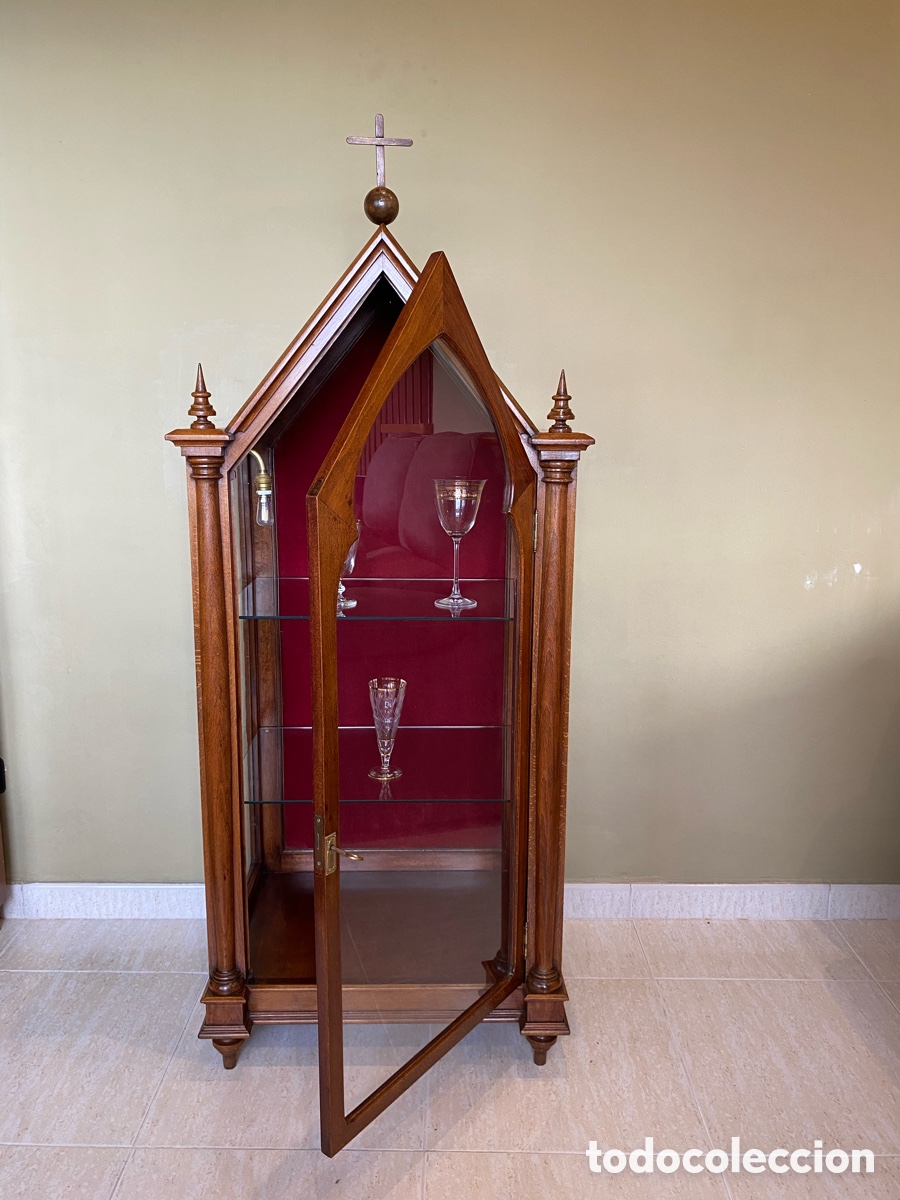Antig&uuml;edades: Capilla vitrina antigua - Foto 3