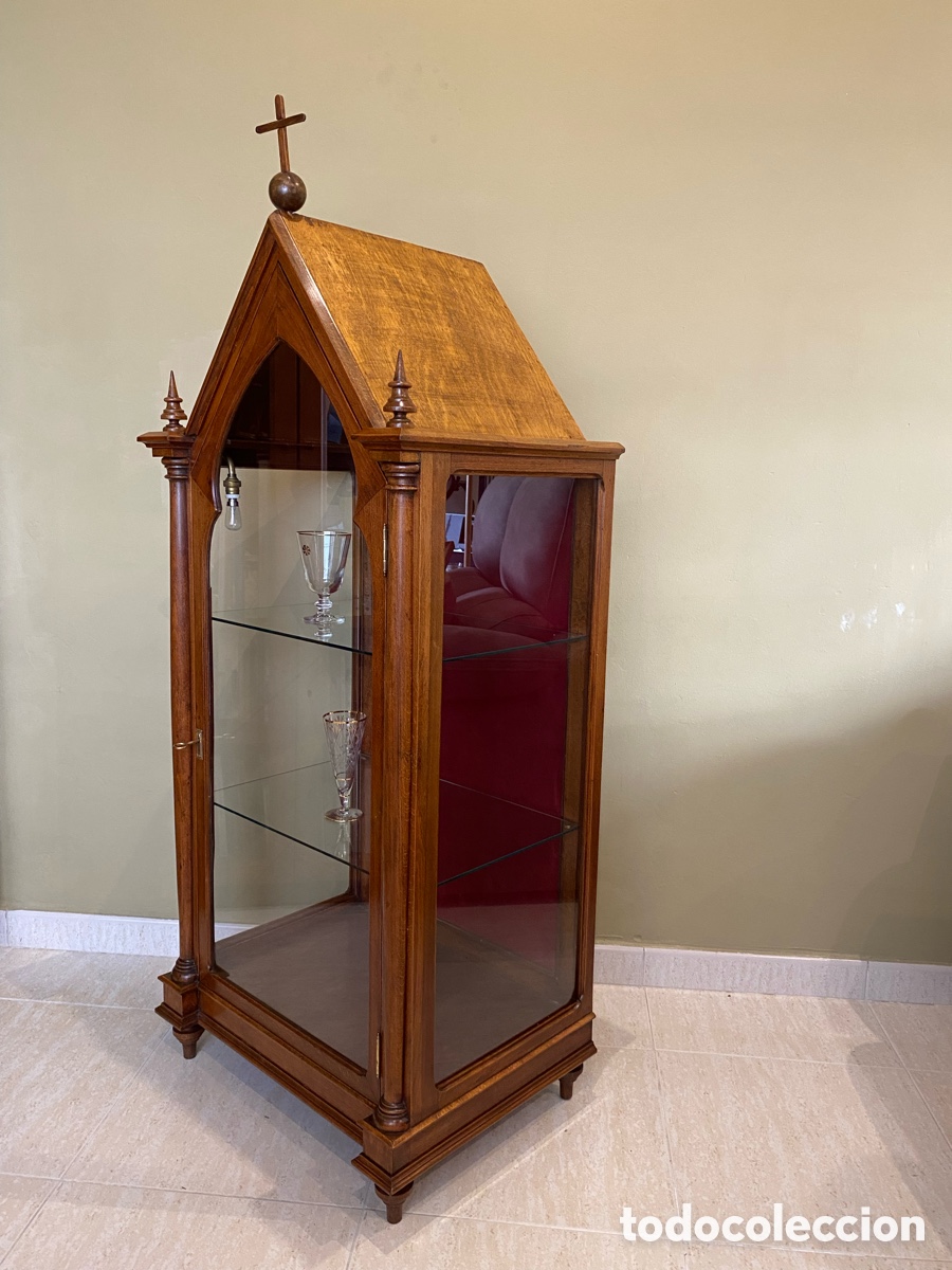 Antig&uuml;edades: Capilla vitrina antigua - Foto 5