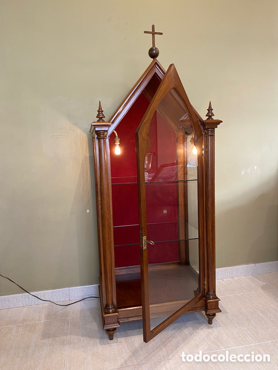 Antig&uuml;edades: Capilla vitrina antigua - Foto 6