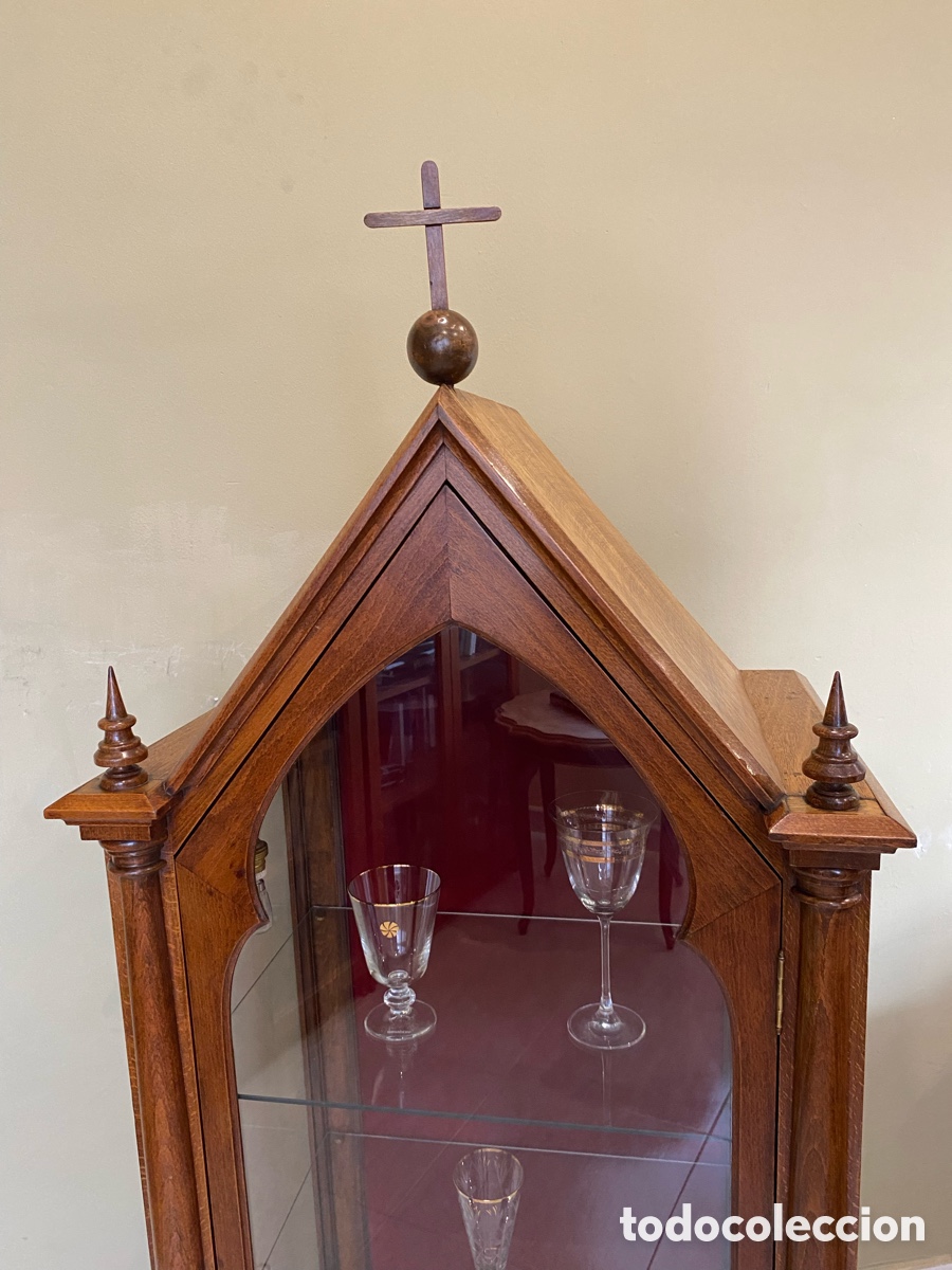 Antig&uuml;edades: Capilla vitrina antigua - Foto 7
