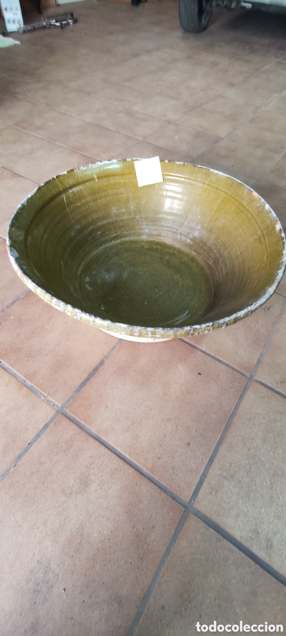 Antig&uuml;edades: Antiguo lebrillo barro cocido L1 - Foto 7