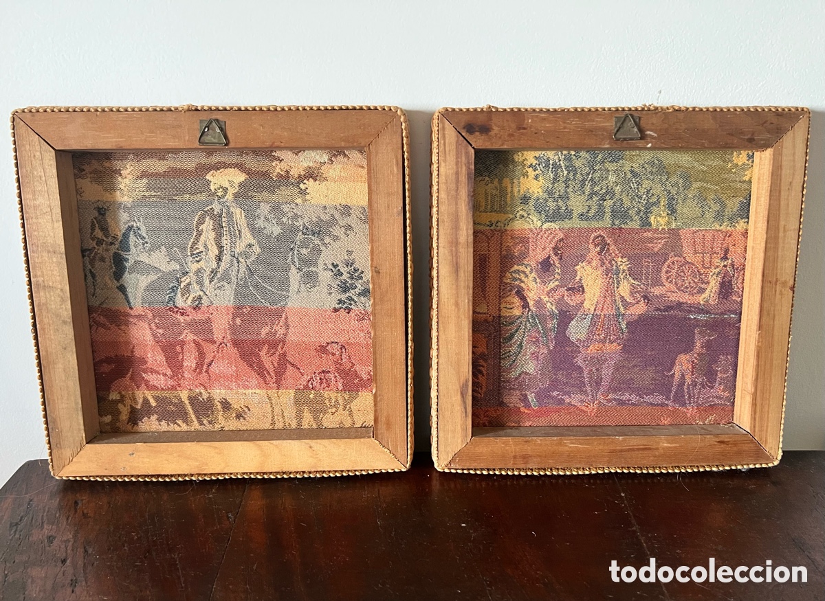 Antig&uuml;edades: Pareja de Gobelinos franceses - Foto 3