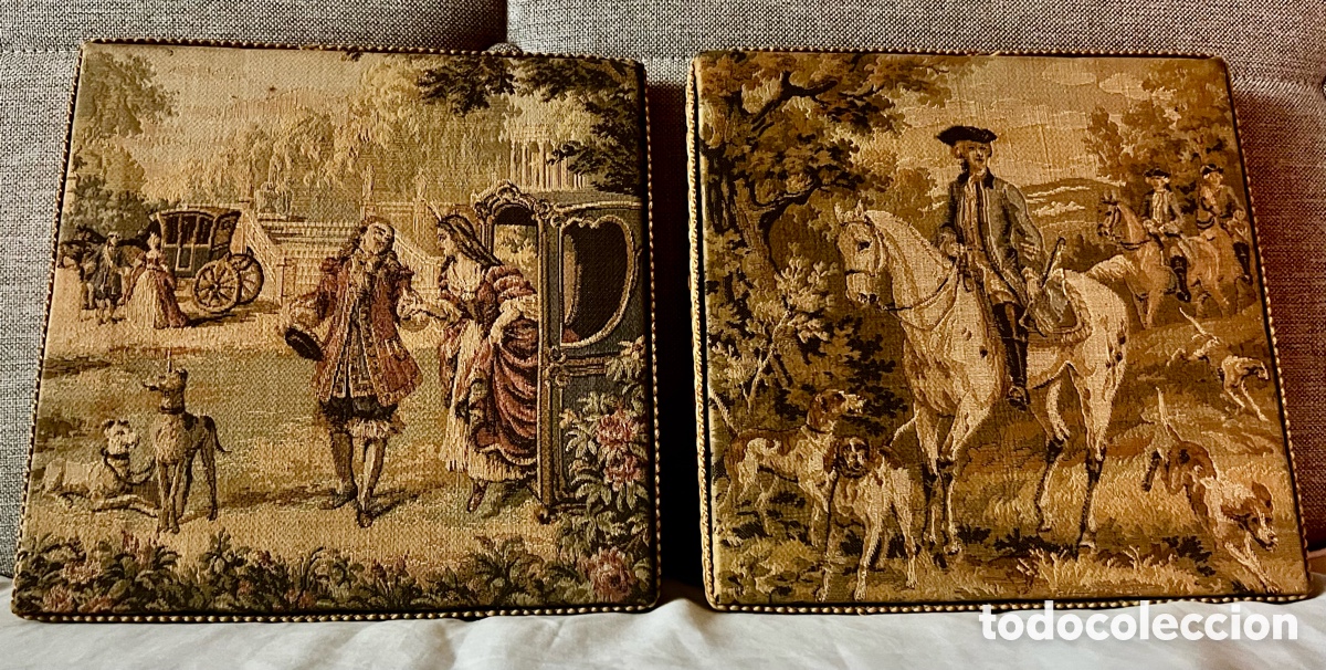 Antig&uuml;edades: Pareja de Gobelinos franceses - Foto 8